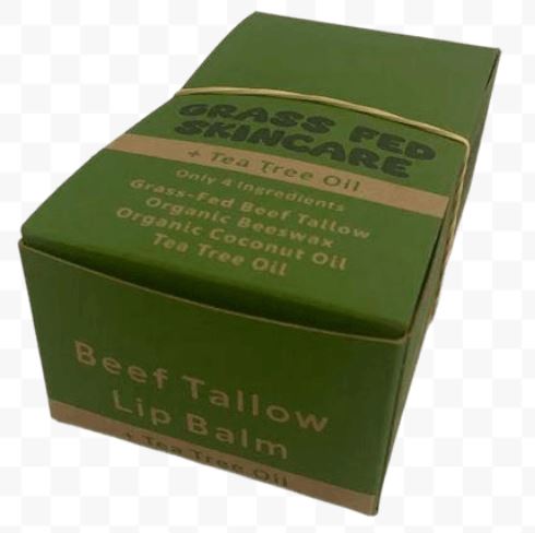 Beef Tallow Lip Balm - Tea Tree Oil Box